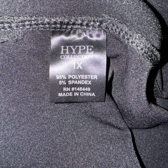 Hype Collection Pull On High Waisted Legging Style Dress Pants w/Front Pockets - Picture 3 of 7